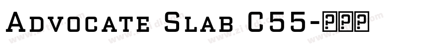 Advocate Slab C55字体转换